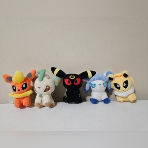 Pokemon Mini Plush Toys Set of 5